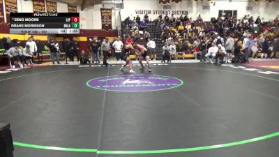 157 lbs Champ. Round 2 - Zeno Moore, Lake Highland Prep vs Drake Morrison, Malad