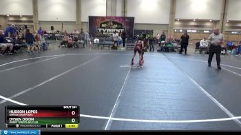 72-78 lbs Round 4 - Hudson Lopes, Garage Grapplers vs Dysen Dixon, Rabbit Wrestling Club