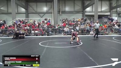 85 lbs Semifinal - Braddock Tharp, Wildcats vs Cole Simon, Wamego