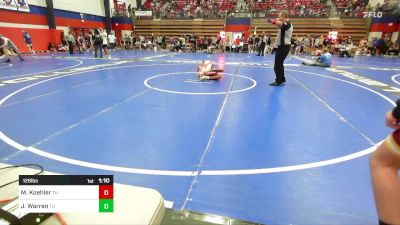 126 lbs Quarterfinal - Maximus Koehler, Tulsa Union vs Jaiden Warren, Tulsa Union