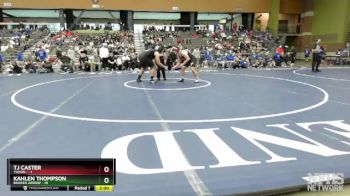 285 lbs Quarterfinals (8 Team) - Kahlen Thompson, BROKEN ARROW vs TJ Caster, YUKON