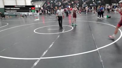 132 lbs Champ. Round 2 - Colt Kromarek, Plainview Pirates vs Sam Bruntz, Silver Lake
