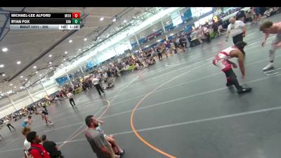 200 lbs Champ. Round 2 - Michael-lee Alford, Unattached vs Ryan Fox, Unattached