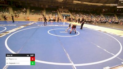 120 lbs Quarterfinal - Jack Thorn, HURRICANE WRESTLING ACADEMY vs Matthew Hopson, Duncan Demon Wrestling