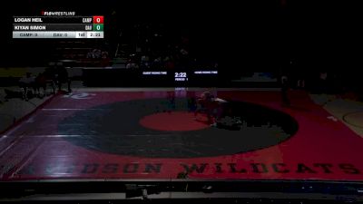 133 lbs Kiyan Simon, Davidson vs Logan Heil, Campbell