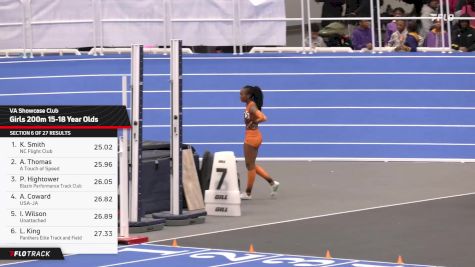 High School Girls' 200m, Finals 7