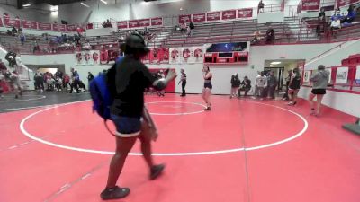 JH 155 lbs Quarterfinal - Jaelynn Scott, Mustang JH vs Preslie Satterwhite, CHOCTAW JH