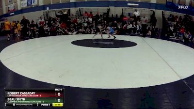 49 lbs Round 3 (3 Team) - Beau Smith, Columbus North Wrestling Club vs Robert Cassaday, Center Grove Wrestling Club