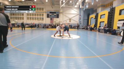 215 lbs Champ. Round 1 - Chris Miller, Salesianum vs Brian Brooks, Caravel Academy