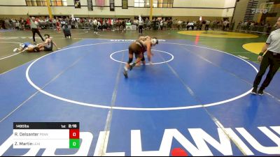 149G lbs Rr Rnd 2 - Rich Delsanter, Penn vs Zach Martin, Lehigh