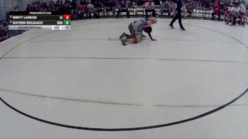 129 lbs Quarterfinal - Brett Larson, Elm Creek vs Kayden Bolejack, Fillmore Central