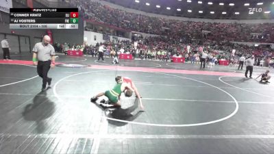 105 lbs Champ. Round 1 - Conner Kratz, Slinger vs Aj Vosters, Freedom