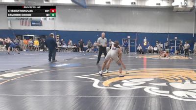 125 lbs Round Of 32 - Cristian Mendoza, Bridgeport vs Cameron Gibson, Johnson & Wales