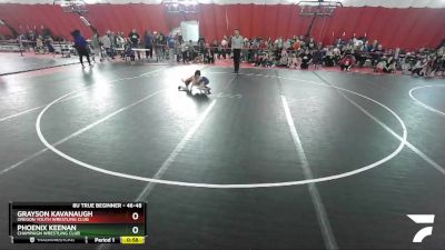 46-48 lbs Round 2 - Grayson Kavanaugh, Oregon Youth Wrestling Club vs Phoenix Keenan, Champaign Wrestling Club