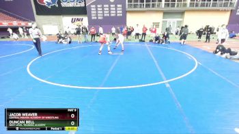157 lbs Cons. Round 4 - Duncan Bell, Next Level Training Academy vs Jacob Weaver, Central Indiana Academy Of Wrestling