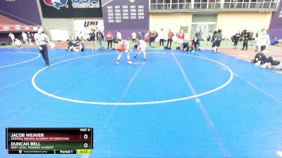 157 lbs Cons. Round 4 - Duncan Bell, Next Level Training Academy vs Jacob Weaver, Central Indiana Academy Of Wrestling