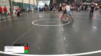 200 lbs Consolation - Eli Franklin, SC Spider Claws vs Shay Jones, Pine Creek High School