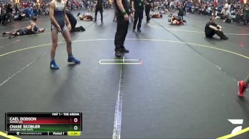 80 lbs Cons. Round 4 - Cael Dodson, Huron WC vs Chase Skobler, Algonac Mat Rats