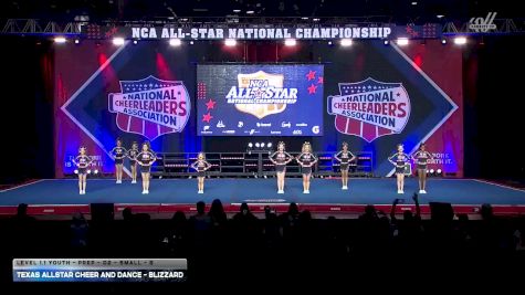 Texas All Star Cheer and Dance - Blizzard [2026 L1.1 Youth - PREP - D2 - Small - B] 2026 NCA All-Star National Championship