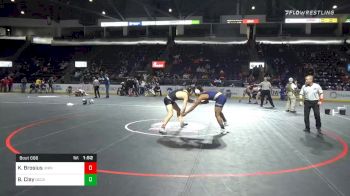 170 lbs Quarterfinal - Kyle Brosius, Union vs Brad Clay, Decatur