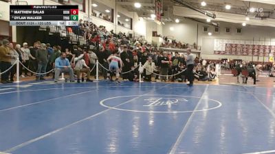 120 lbs Quarterfinal - Matthew Salas, Dedham vs Dylan Walker, Tyngsborough/Dracut