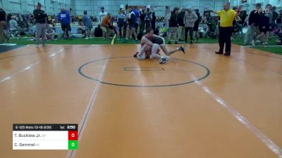 E-125 Mats 13-16 8:00am lbs Round Of 16 - Travis Bucklew Jr., OH vs Carson Gemmel, MI