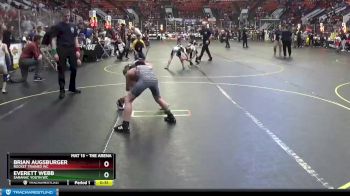 67 lbs Cons. Round 4 - Everett Webb, Saranac Youth WC vs Brian Augsburger, Rocket Trained WC