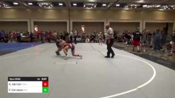 122 lbs Consi Of 4 - Kayleb Herrick, Team Real Life vs Frankie Carrasco, Pride Wrestling