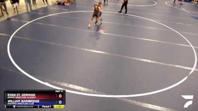 92 lbs Semifinal - Evan St. Germain, Summit Wrestling Academy vs William Bainbridge, Hastings Wrestling Club