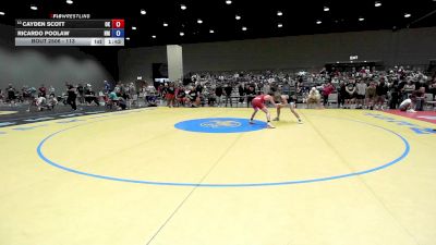 113 lbs Cons. Round 2 - Cayden Scott, OK vs Ricardo Poolaw, NM