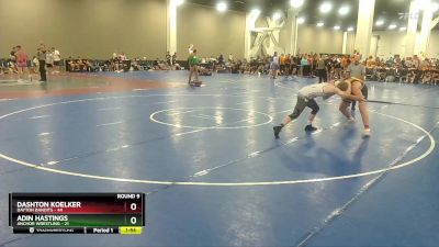 215 lbs Round 9 (10 Team) - Dashton Koelker, Dayton Bandits vs Adin Hastings, Anchor Wrestling