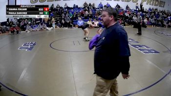 124 lbs Cons. Round 4 - Paula Sanchez, Valley Hs vs Gianna Italiani, Mcdowell Hs