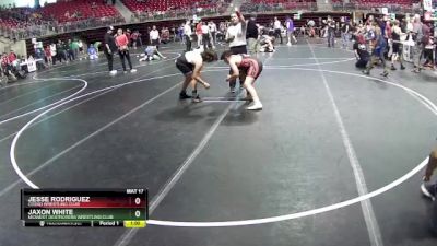 160 lbs Cons. Round 4 - Jaxon White, Midwest Destroyers Wrestling Club vs Jesse Rodriguez, Cozad Wrestling Club