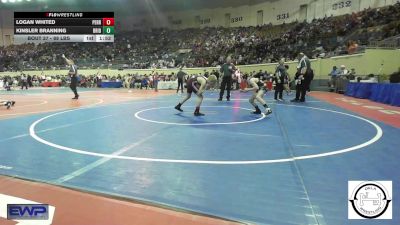 88 lbs Round Of 32 - Logan Whited, Perry vs Kinsler Branning, Bridge Creek Wrestling