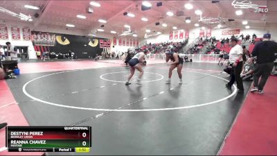 190 lbs Quarterfinal - Reanna Chavez, Mayfair vs Destyni Perez, Brawley Union