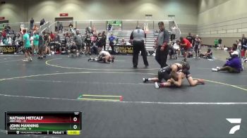 117 lbs Semis & 1st Wrestleback (8 Team) - John Manning, Team Illinois vs Nathan Metcalf, Ares Red