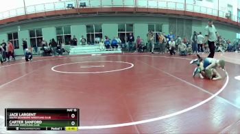 85 lbs 5th Place Match - Carter Sanford, Dragon Wrestling Club vs Jace Largent, South Dearborn Wrestling Club