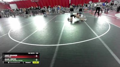 136 lbs Quarterfinal - Jake Kramer, Wisconsin vs Gage Gross, Team Nazar Training Center