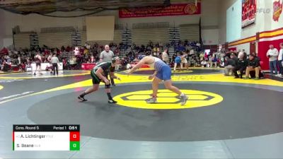 190 lbs Cons. Round 5 - Aaron Lichtinger, Fort LeBoeuf vs Storm Beane, Dublin Coffman