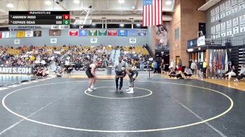 184 lbs Quarterfinal - Andrew Reed, Newberry vs Cephus Deas, Coker