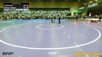 95 lbs 5th Place - Lauren Riga, Salem Elite Mat Club vs Makayla Rangel, Scotsmen Wrestling Club
