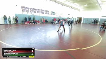 133 lbs Cons. Round 3 - David Gonzales, Fresno City vs Cristian Cruz, Skyline College