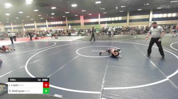 43 lbs Round Of 32 - Isaiah Lopez, Valor Elite Wrestling vs Scarlet Rodriguez, Coachella Valley WC