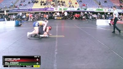 184 lbs Round 1 (16 Team) - Jeffrey Geller, Southeastern vs Will Stewart, Marian University (IN)