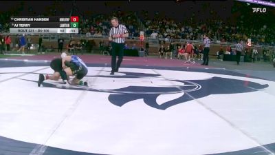 D4-106 lbs Cons. Round 2 - Christian Hansen, New Lothrop vs AJ Terry, Lawton