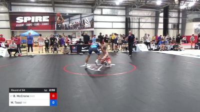 57 kg Round Of 64 - Brendan McCrone, Ohio Regional Training Center vs Marco Tocci, Tar Heel Wrestling Club