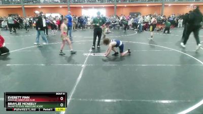 90 lbs Quarterfinal - Braylee Mcneely, Palmetto State Wrestling Acade vs Everett Finn, Grizzlies Wrestling Club