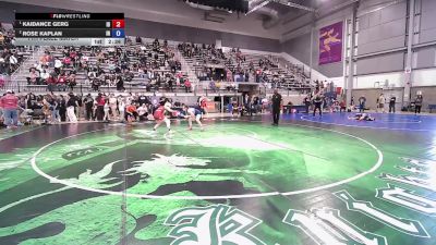 U23 Women - 57 lbs 7th Place Match - Kaidance Gerg, ID vs Rose Kaplan, IN