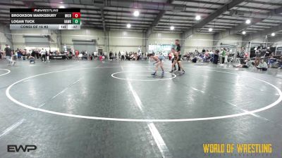 89 lbs Consi Of 16 #2 - Brookson Marksbury, Michigan Premier Wrestling Club vs Logan Tuck, Hawkeye Wrestling Academy