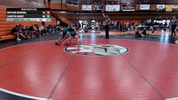 175 lbs 5th Place Match - Skyler Mangel, Spring Creek vs Carvyn West, Wood River